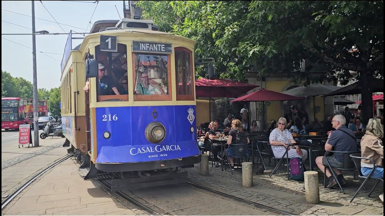 Porto’s Famous Historical Riverside Tram | Linha 1 from Infante to Foz - Portugal