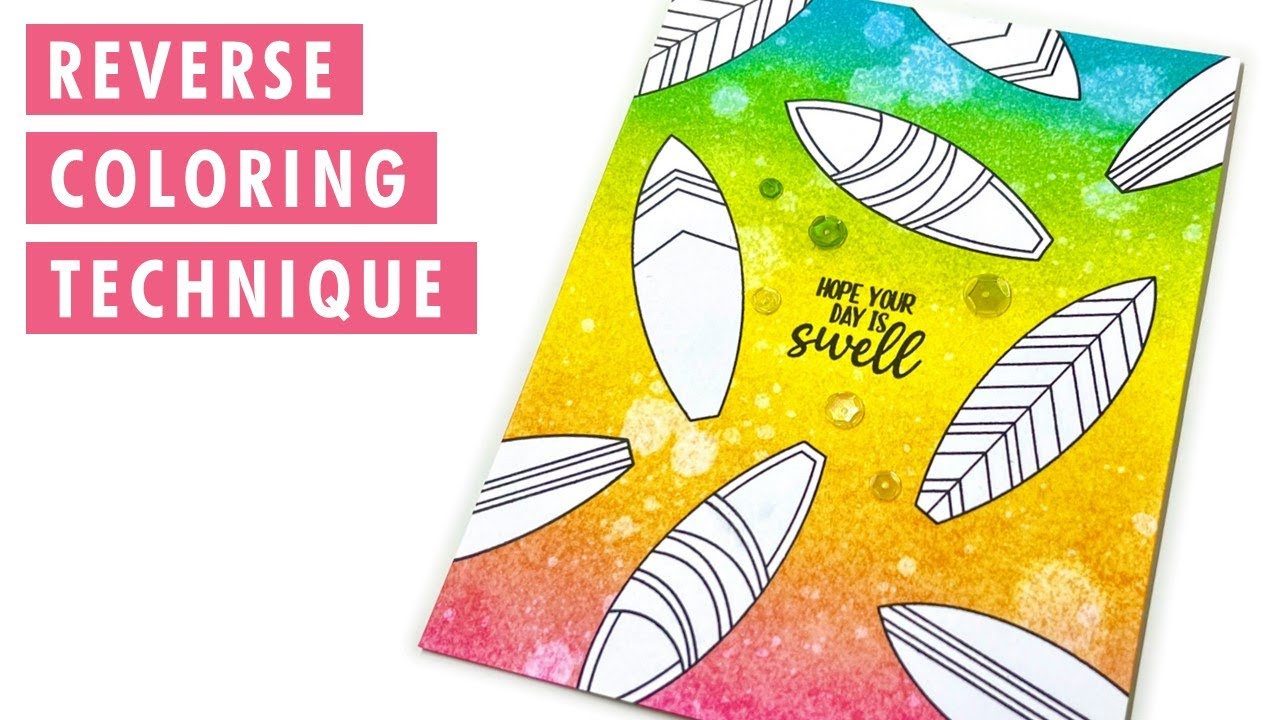 Reverse Coloring Technique - Use Stamped Images WITHOUT Coloring!
