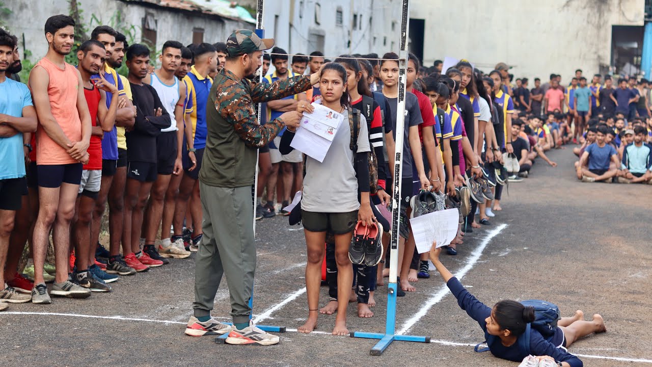#TOD Girls Height Measurement video. Army Girls 162cm Height 😢 आर्मी हाइट में बदलाव।