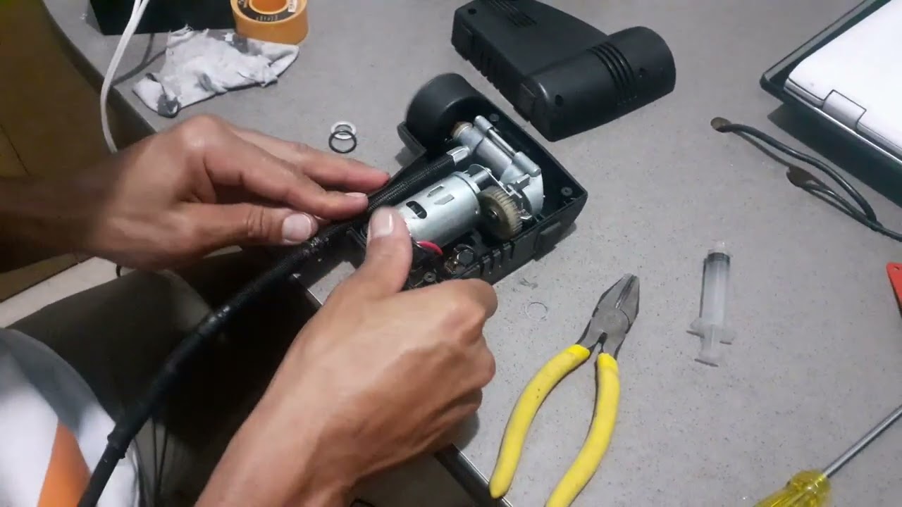 reparar compresor dc 12v de carro.