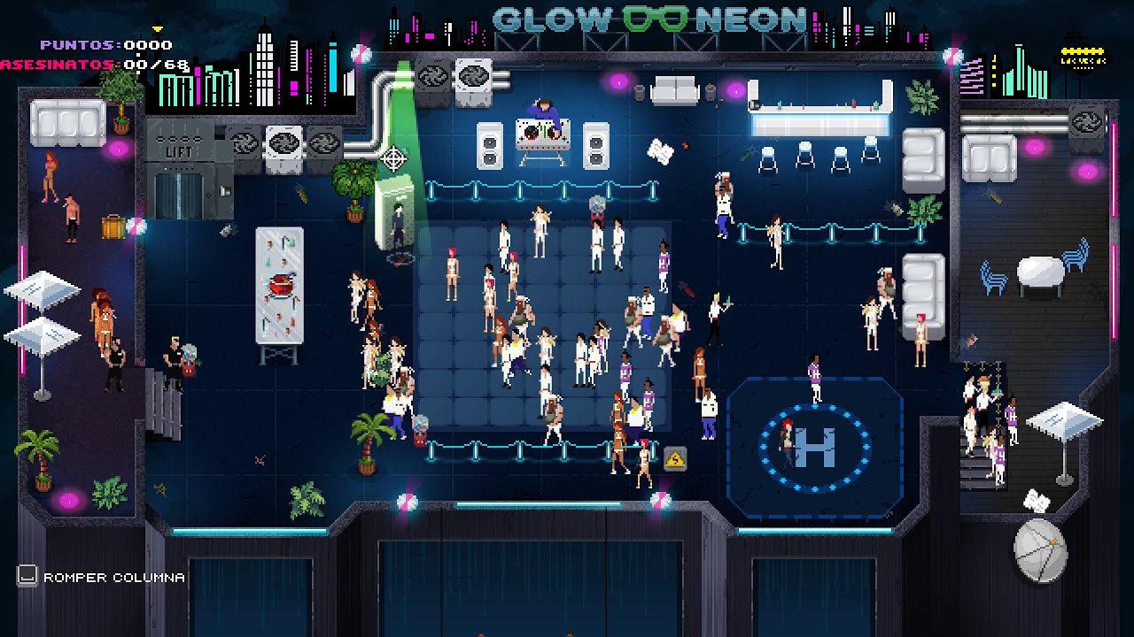 Party Hard - Neon Top Party