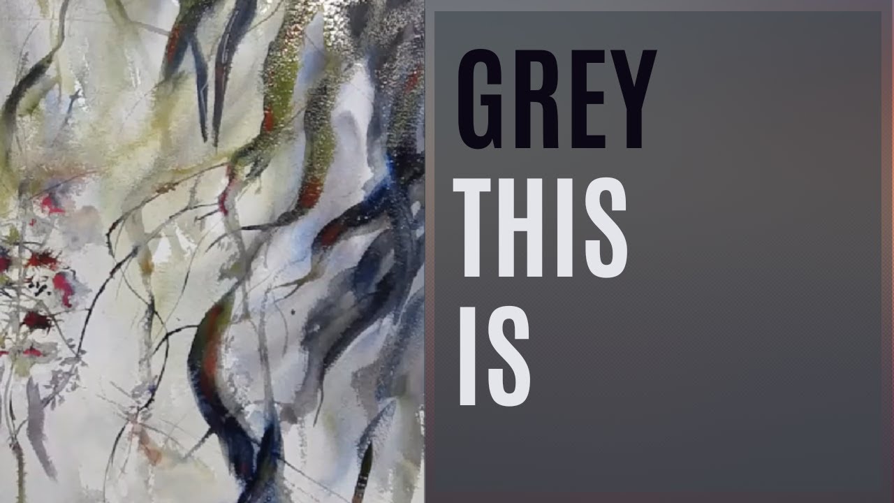 Colour mixing, Grey: how to mix grey (Payne's grey) in watercolour + black cat painting