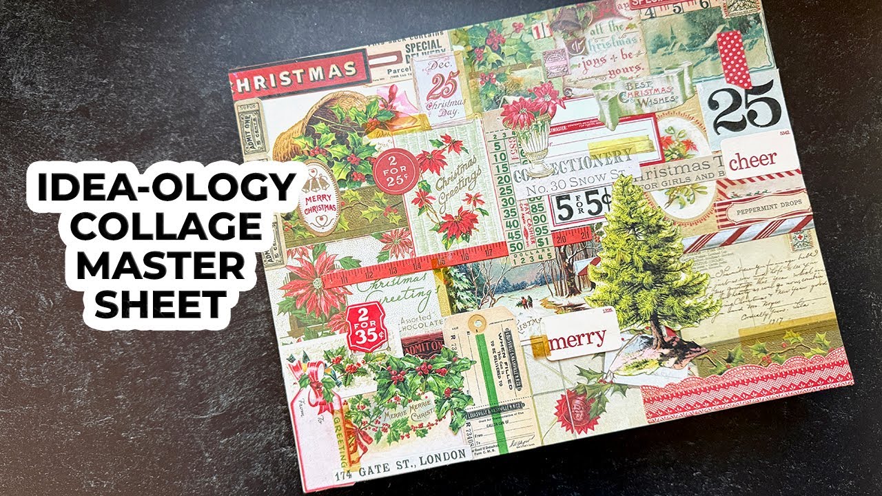 Turn Leftovers into Magic! Tim Holtz Idea-ology Collage Master Sheet