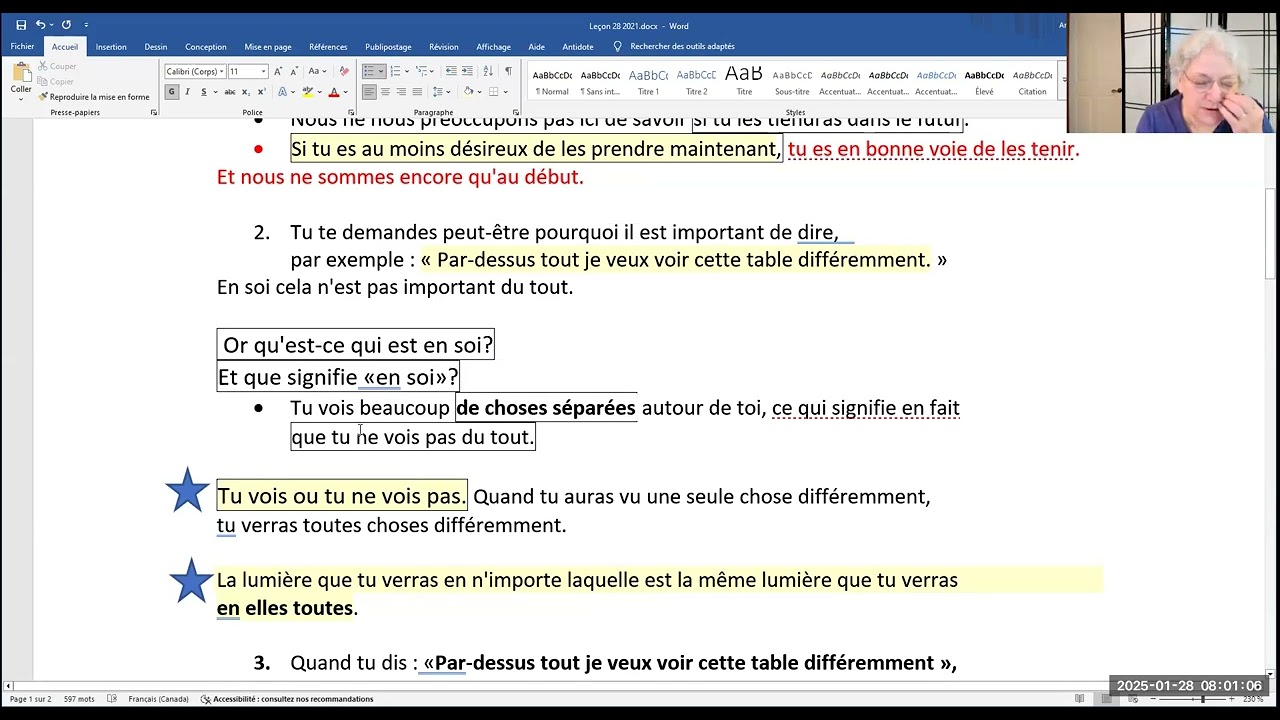 577- Un Cours en Miracles. L.28. Par-dessus tout je veux voir les choses différemment.
