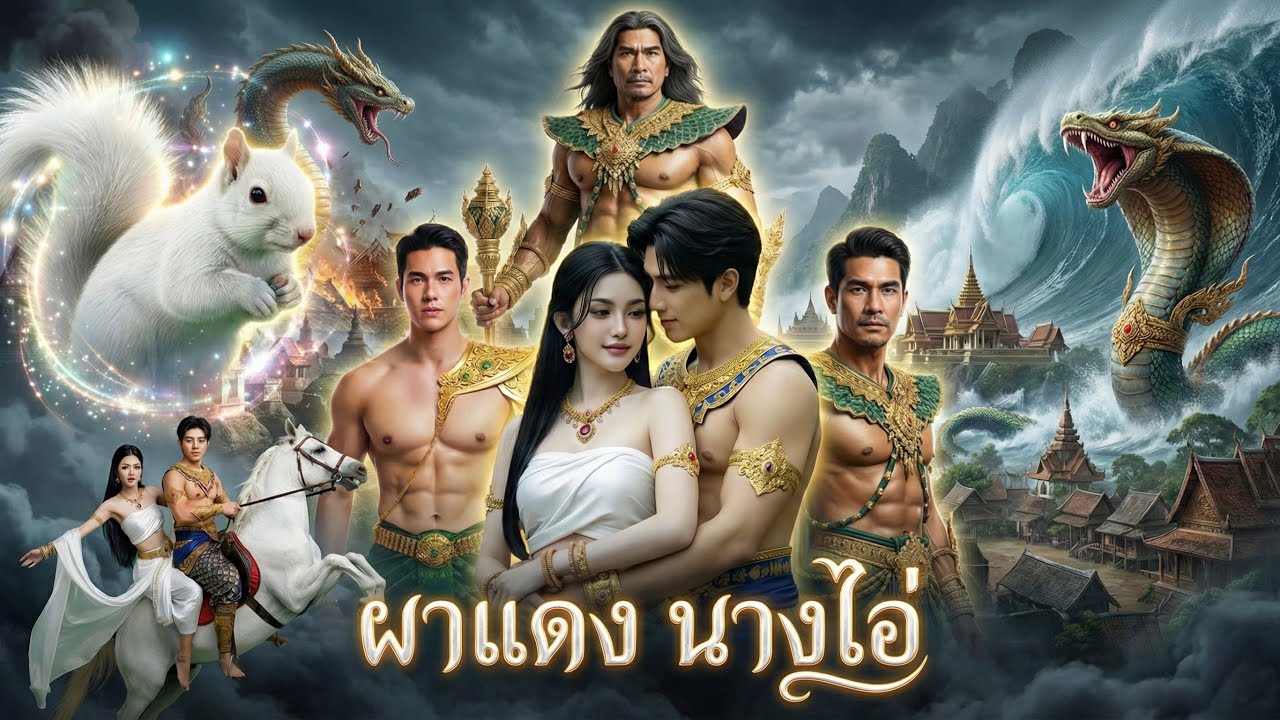 ผาแดง นางไอ่ ตำนานรักหนองหารล่ม พญานาคถล่มเมือง