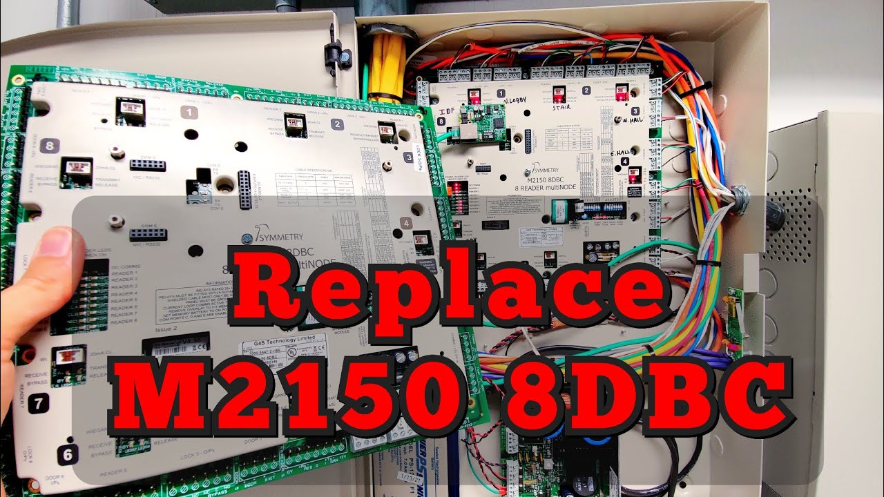 Как заменить плату контроллера M2150 8DBC от AMAG (Symmetry)