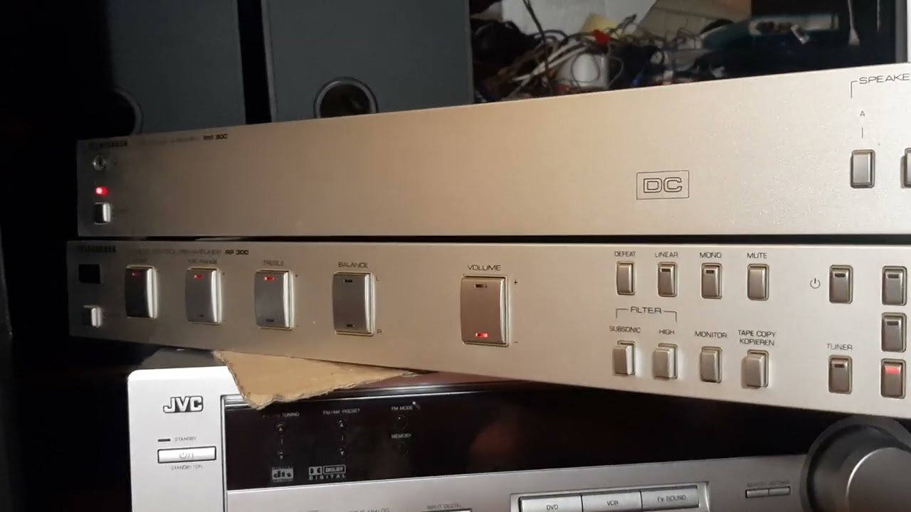 rare Telefunken RP300 PREAMP AND RM300 power amp complect first test.Nakamichi cdplayer4 s30b as
