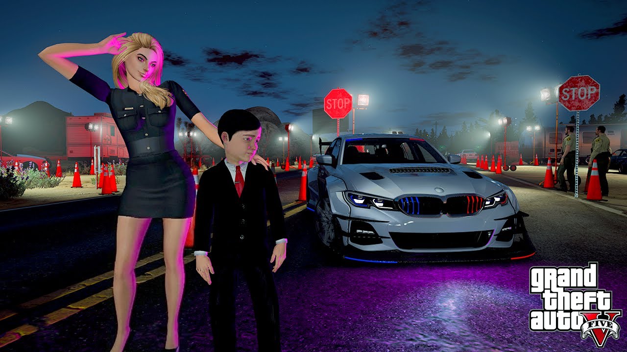 ÇILGIN ÇOCUK BMW'SİNE POLİS MODİFİYESİ YAPTIRIYOR!(POLİS KIZ AŞIK OLDU!) - GTA 5