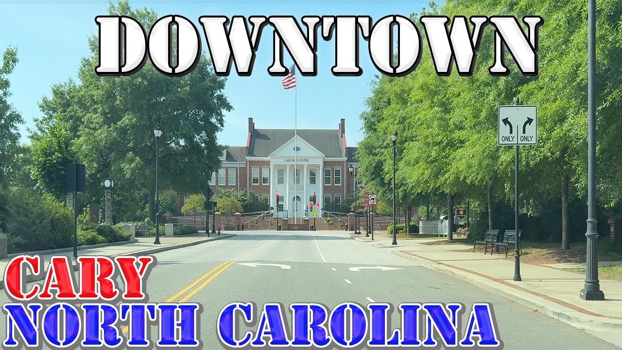 Cary - North Carolina - 4K Downtown Drive
