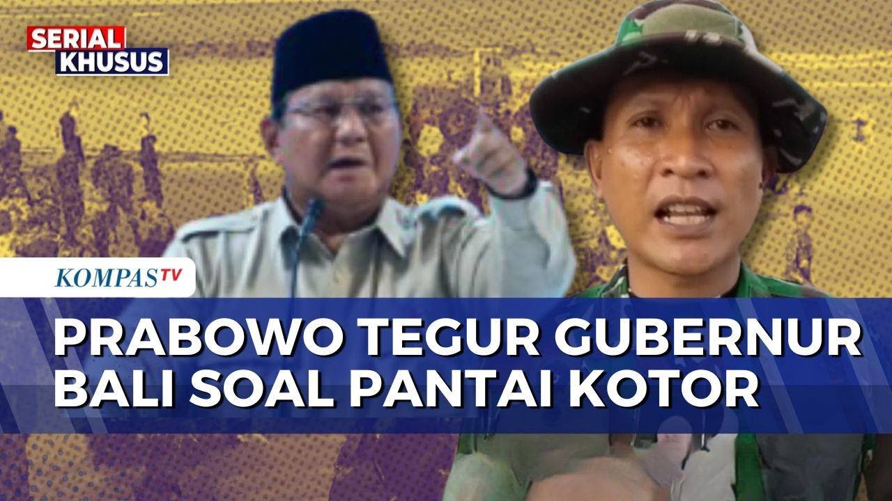 Usai Ditegur Prabowo, Personel TNI-Polri hingga Pelajar Bersih-Bersih Sampah di Pantai Kuta
