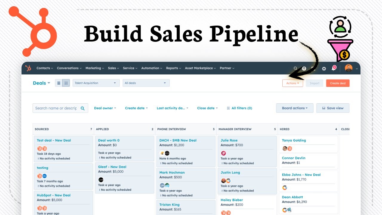 How To Create HubSpot Pipeline (Organize Sales Process)