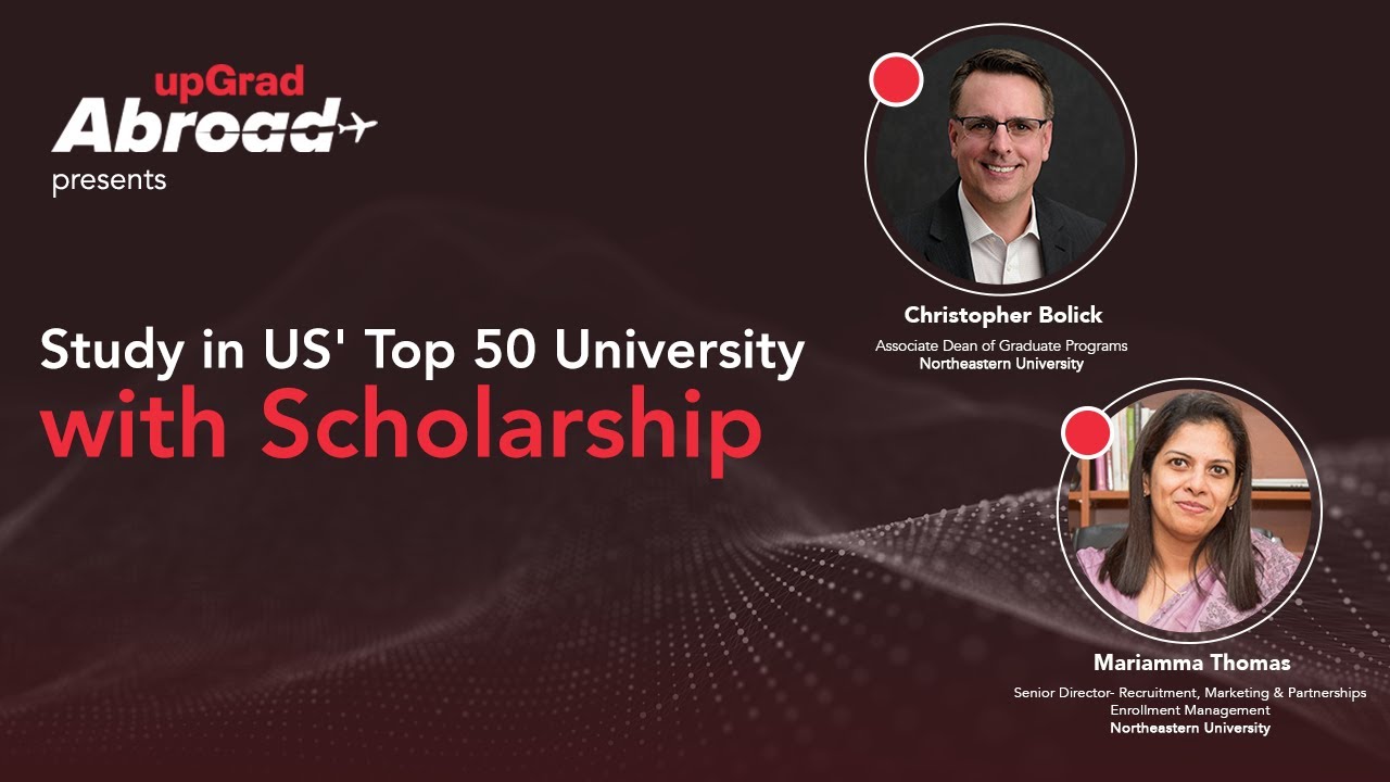 Study in US' Top 50 University with Scholarship || upGrad Abroad