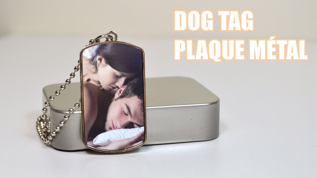 Dog plaque en m&eacute;tal personnalis&eacute;