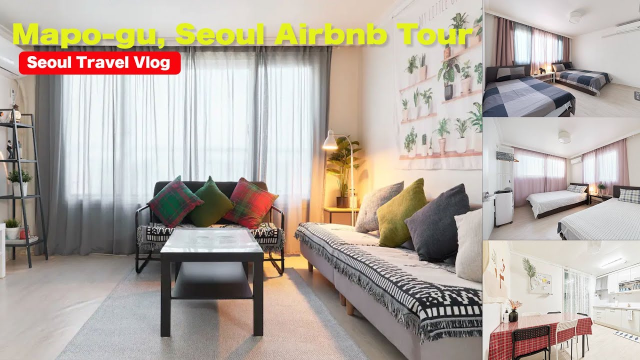 This is the Airbnb we stayed in Mapo-gu, South Korea | Seoul Airbnb