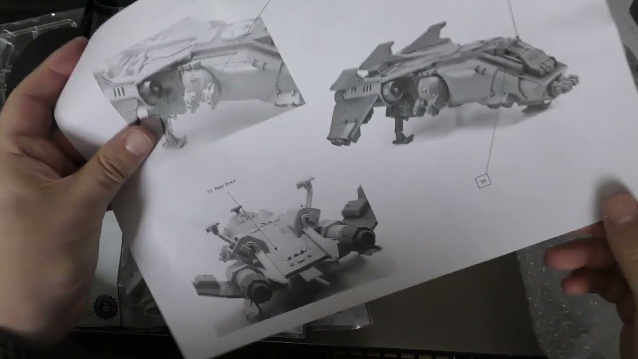 Space Marine Fire Raptor Gunship - Unboxing (HH & WH40K)
