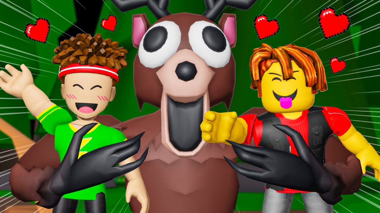 99 NIGHTS IN THE FOREST BUT THE DEER IS FRIENDLY! - ROBLOX