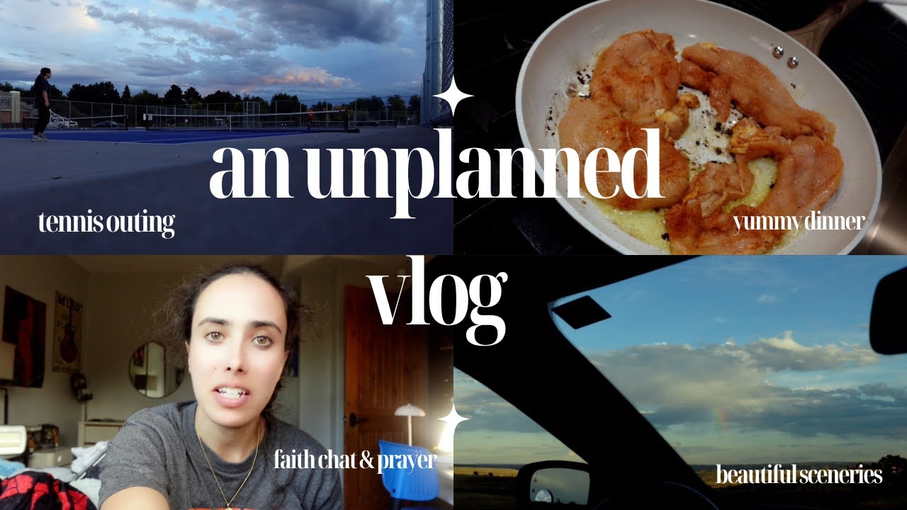 Unplanned Cozy Night Vlog | Tennis, Dinner, & Faith Chat