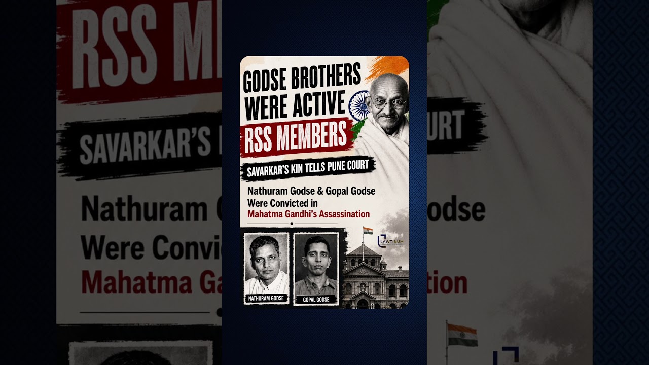 GODSE BROTHERS WERE ACTIVE RSS MEMBERS - Savarkar's Kin Tells Pune Court