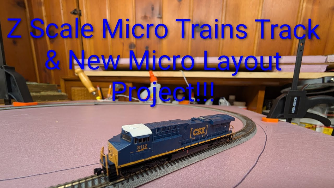 Z Scale Micro Trains Track & New Micro Layout Project!!!