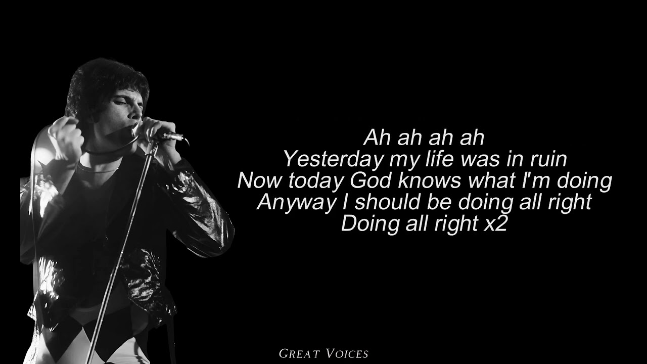 Doing All Right - QUEEN (Isolated Vocals + Lyrics)