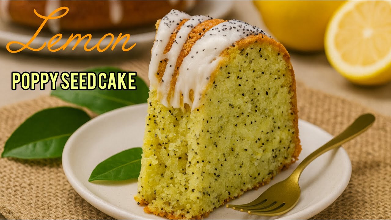Lemon Poppy Seed Cake | celebrate labor day with a Soft, Fluffy & Zesty – An Easy Homemade Recipe
