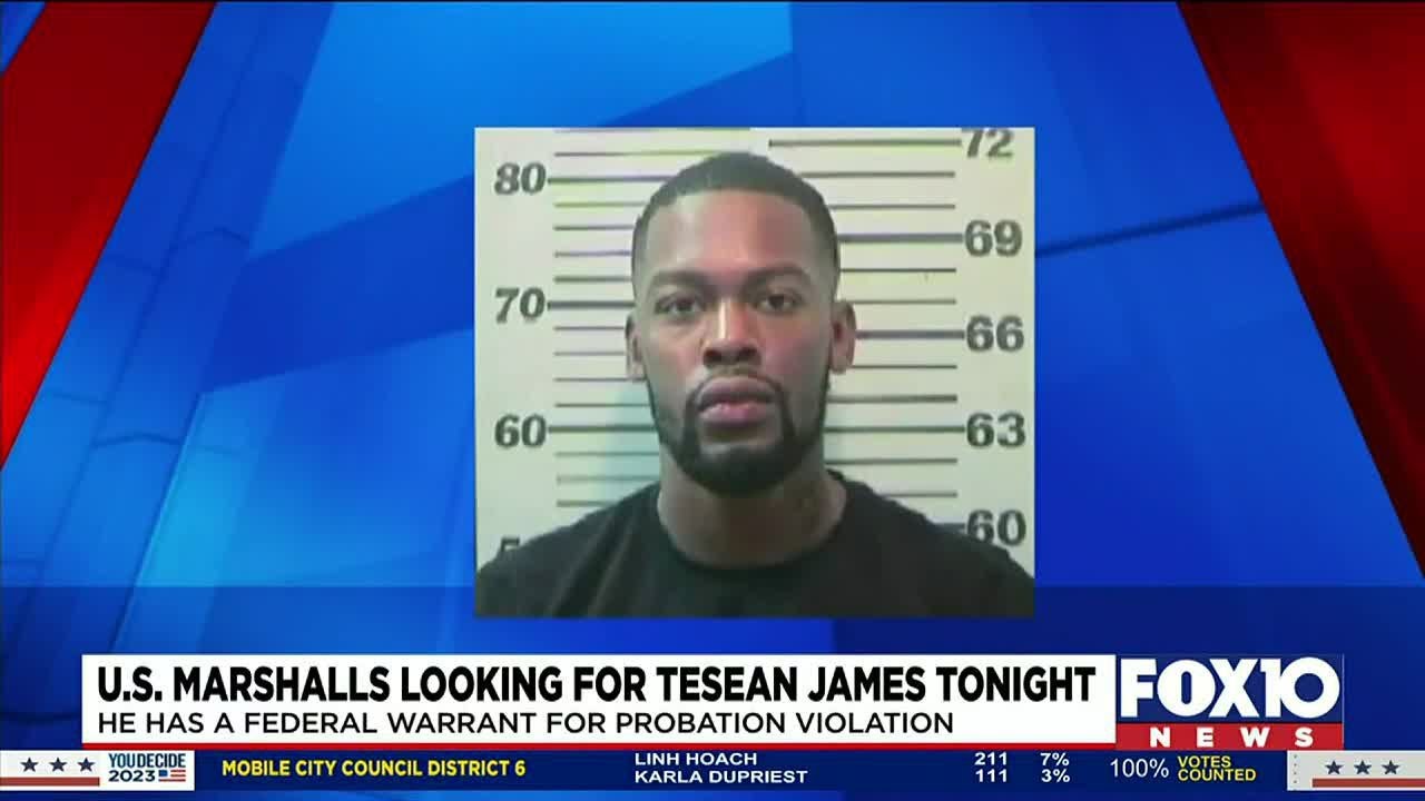 U.S. Marshalls looking for Tesean James after day-long manhunt