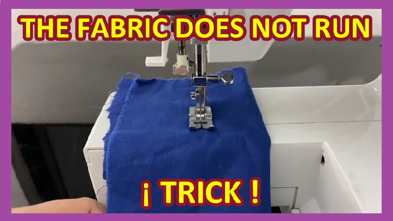 My sewing machine DOES NOT RUN THE FABRIC