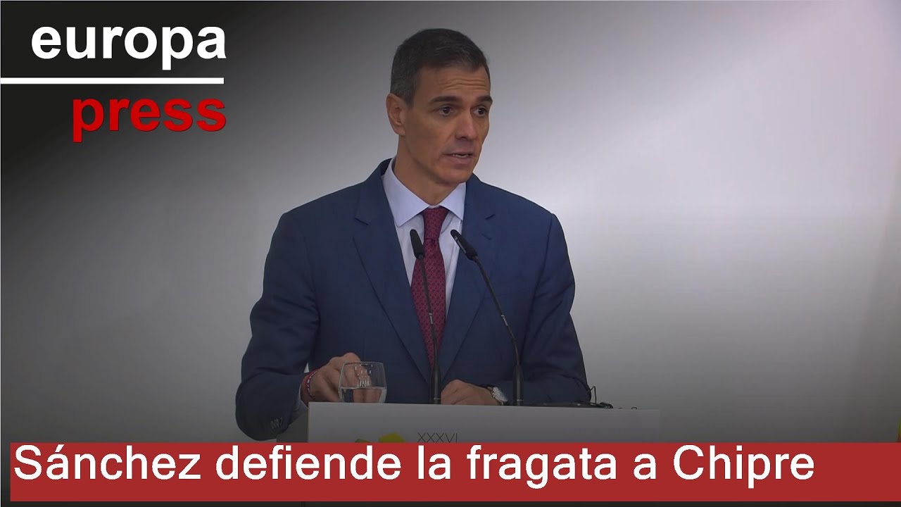 Sánchez defiende la fragata a Chipre: El 'No a la guerra' no significa no ser solidarios
