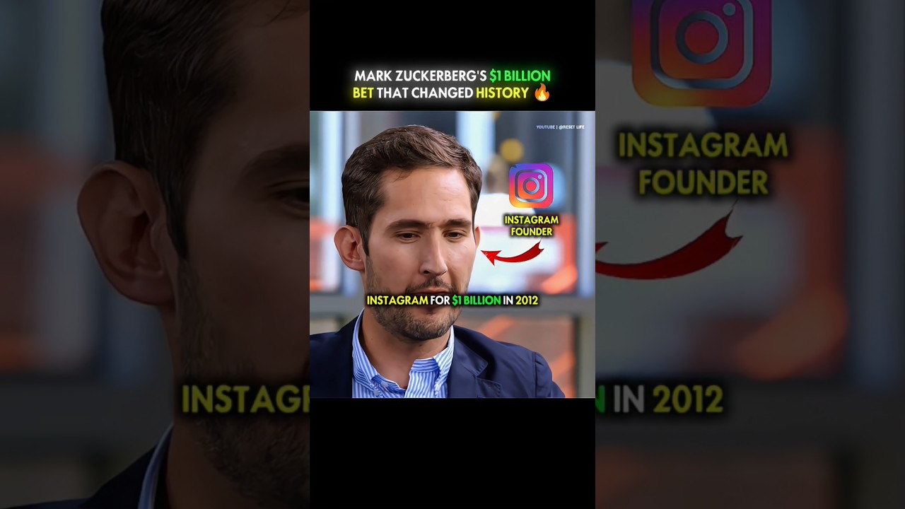 Mark Zuckerberg's $1B Bet That Changed History 💰 #MarkZuckerberg #Instagram #Business