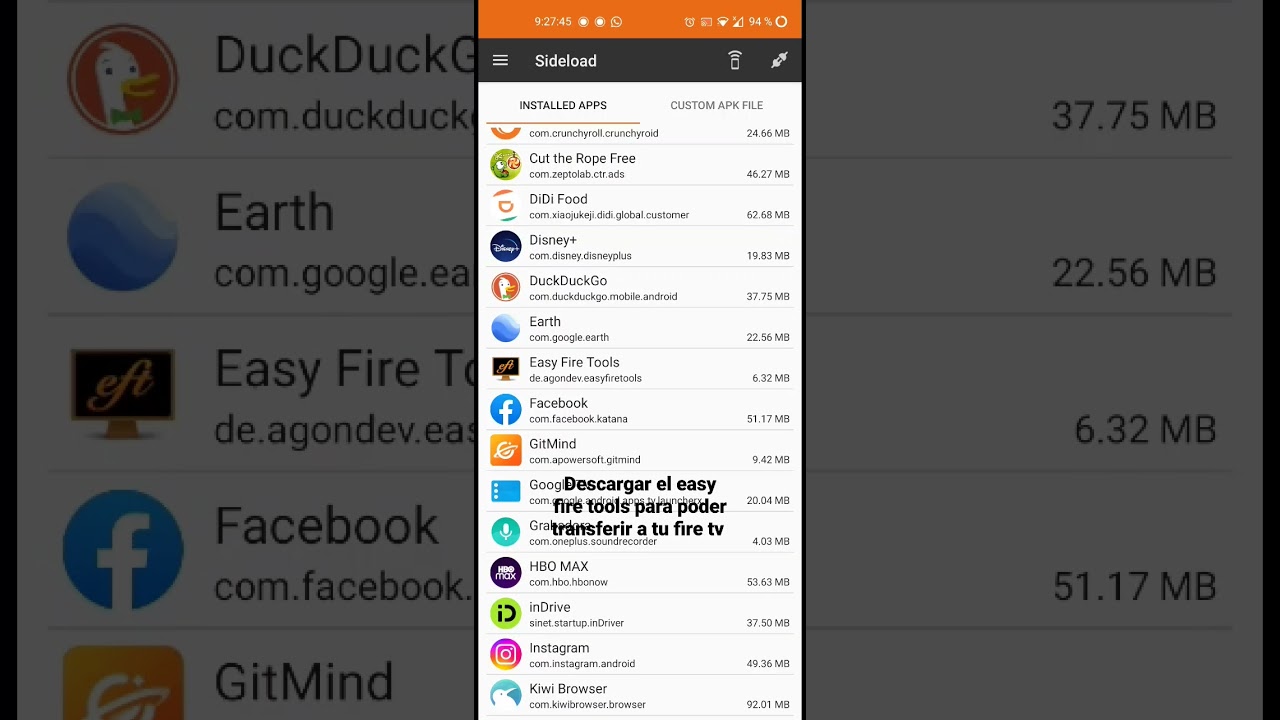 Transferir apps de tel&eacute;fono a fire tv
