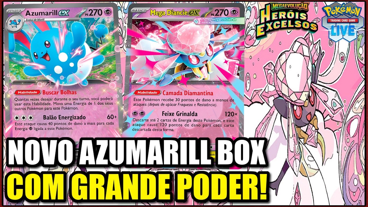 AZUMARILL BOX DIFERENTE! Versão Psíquica MUITO FORTE | Pokémon TCG Live