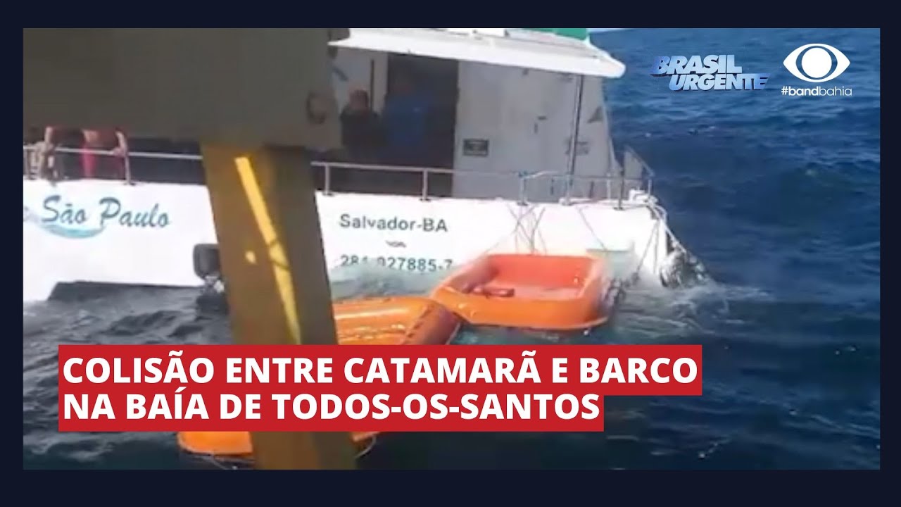 COLISÃO ENTRE CATAMARÃ E BARCO NA BAÍA DE TODOS OS SANTOS