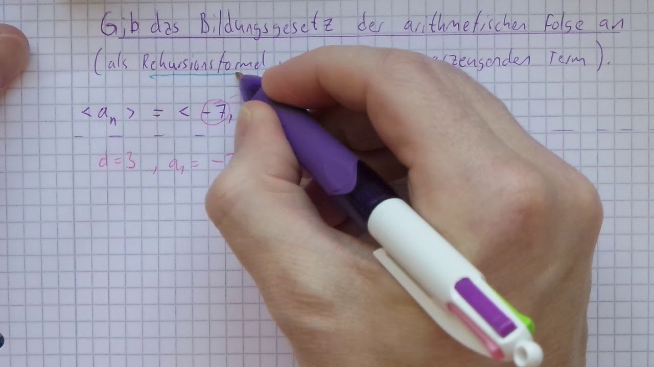 0b Bildungsgesetz einer arithmetischen Folge