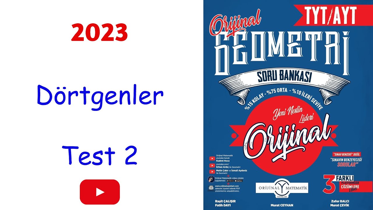 Orijinal geometri dörtgenler test 2