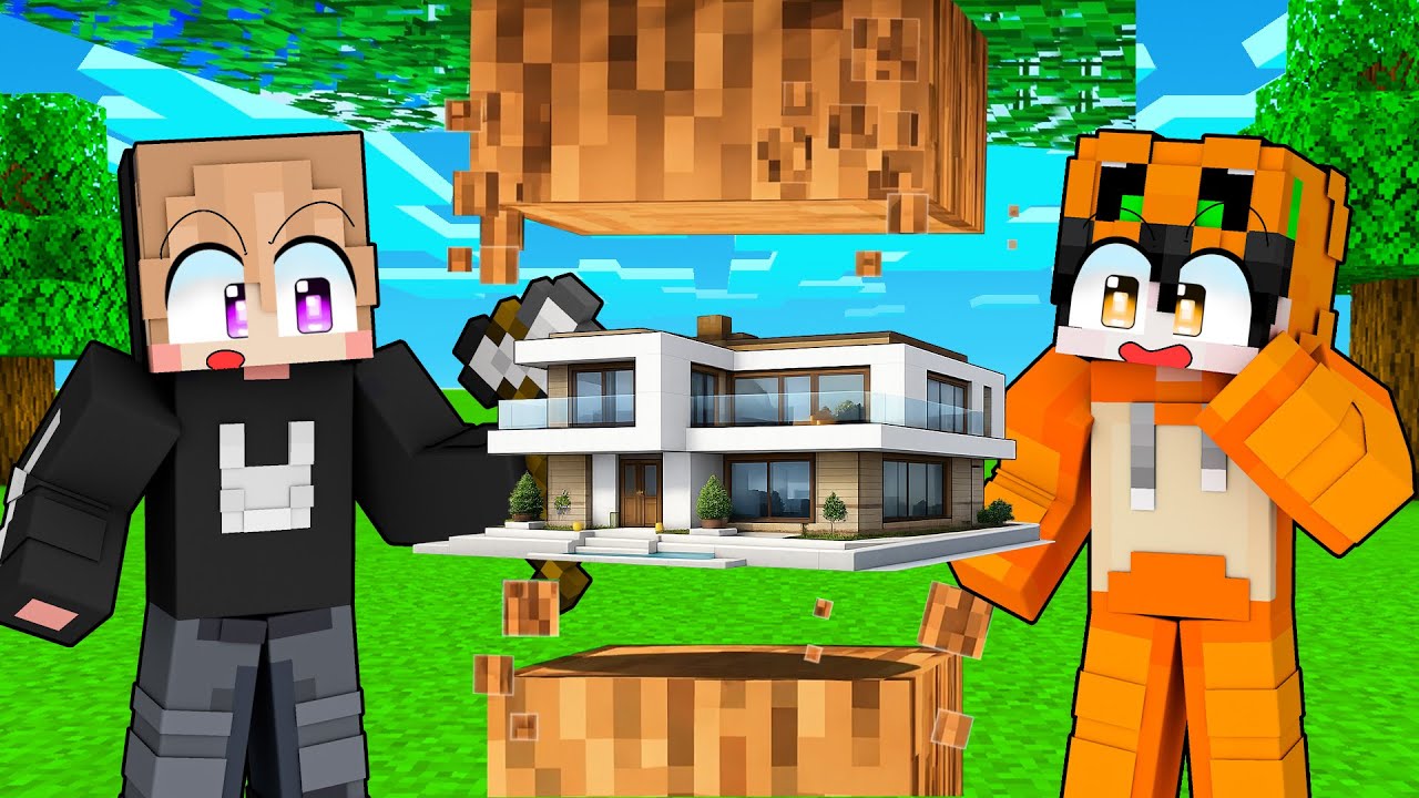 MINECRAFT TAPI SETIAP HANCURKAN BLOCK AKU MENDAPATKAN RUMAH MEWAH!!