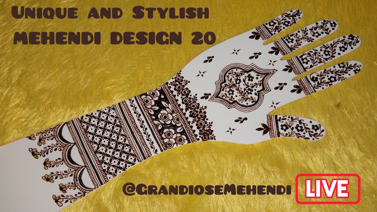 Unique and Stylish MEHENDI DESIGN 20