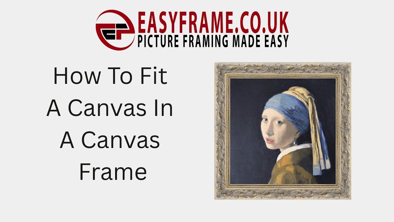 How To Fit Your Canvas Into A Canvas Frame