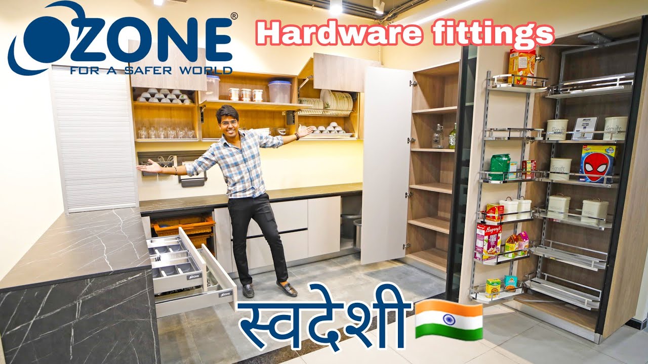 Best kitchen & wardrobe Fittings hardware by OZONE  | Market Survey Ep14 | Aashiyana interiors
