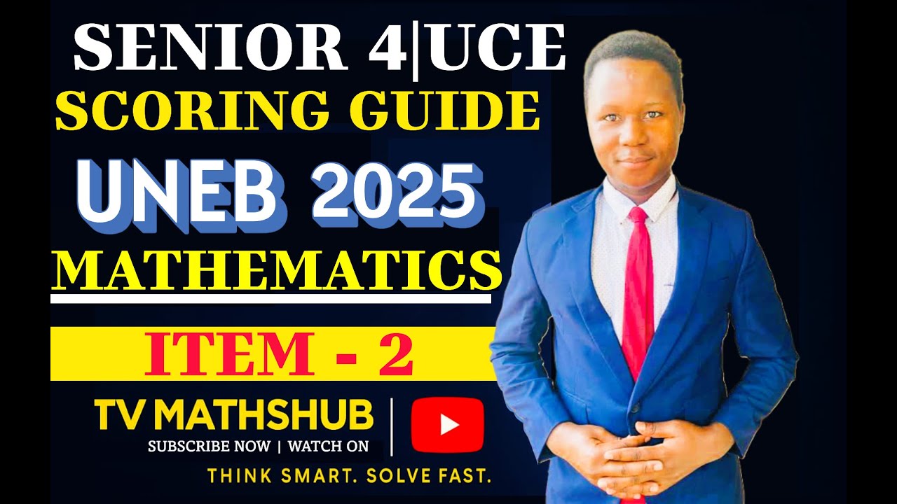 UNEB | UCE Математика 2025, задание 2 | Пошаговое решение и объяснение