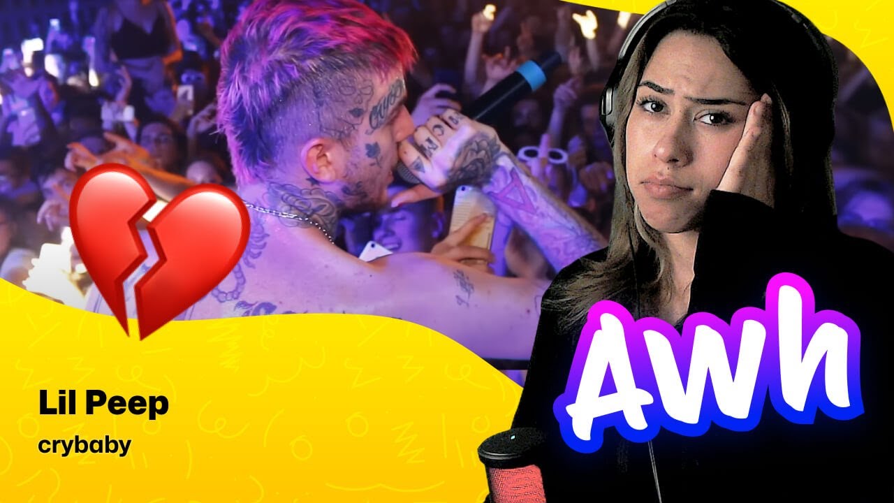 Reaction ▷  Lil Peep - crybaby
