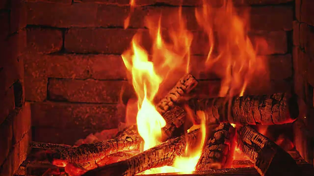 Calm Glow Smooth Jazz, Saxophone & Piano | Fireplace 4K Ambience for Peaceful Evening