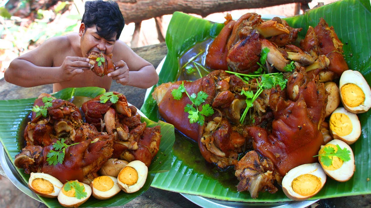 Cooking Pork Legs Recipe Eating So Tender Meat and Delicious - Cook Pig Leg Special Chinese Food