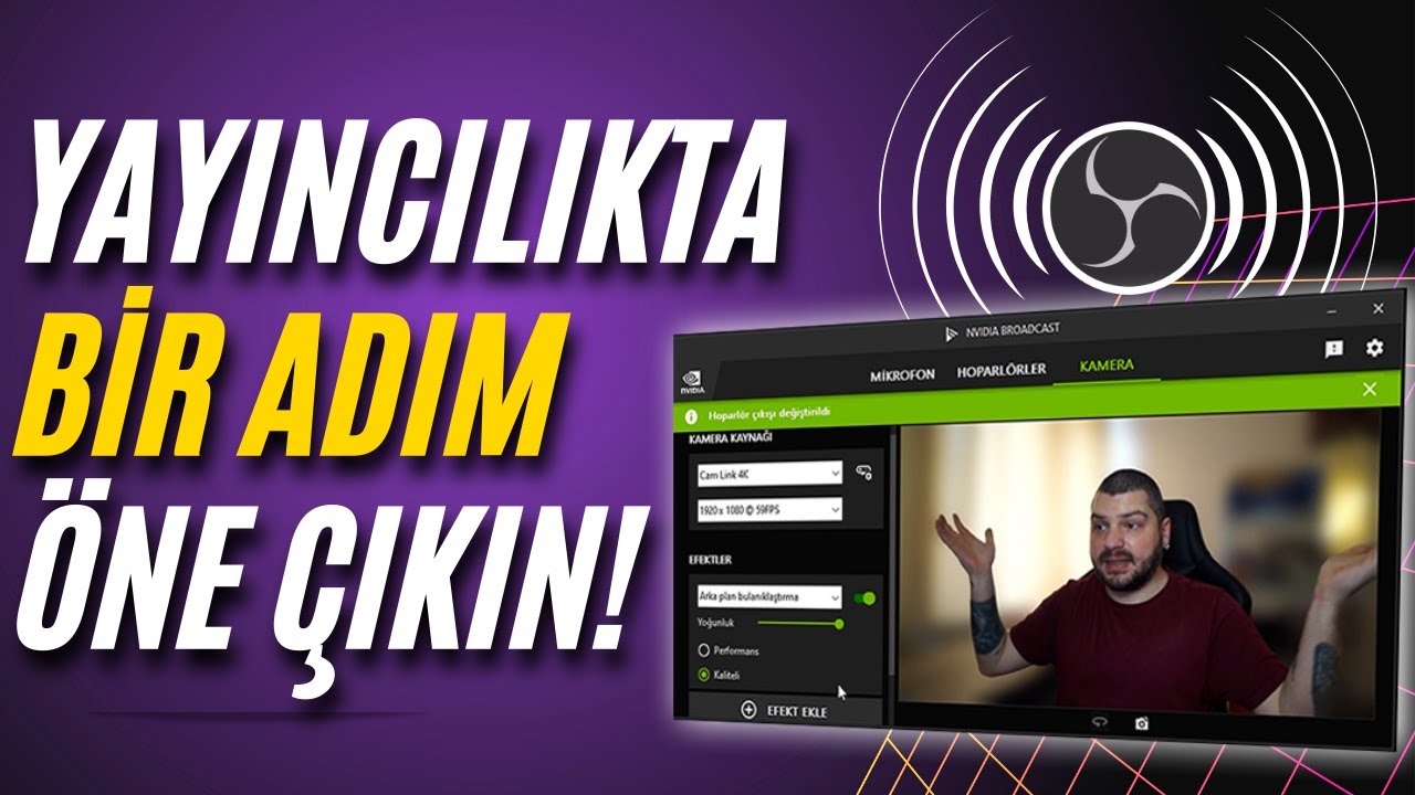 Yayın ve Video Kayıtlarınızda Daha Net Ses ve Görüntü için Nvidia Broadcast