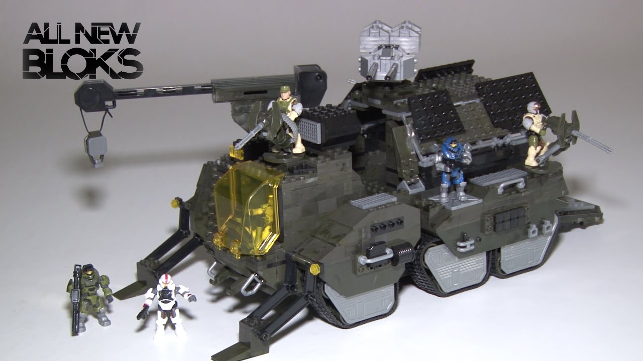Mega Bloks Halo UNSC Elephant Troop Carrier Speed Build Review