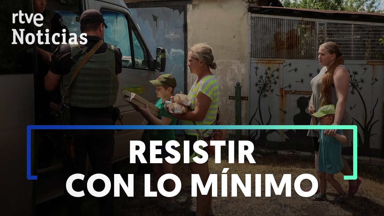 GUERRA UCRANIA: Así sobreviven MUJERES y NIÑOS en MARINKA, sin COMIDA ni CASAS | RTVE Noticias