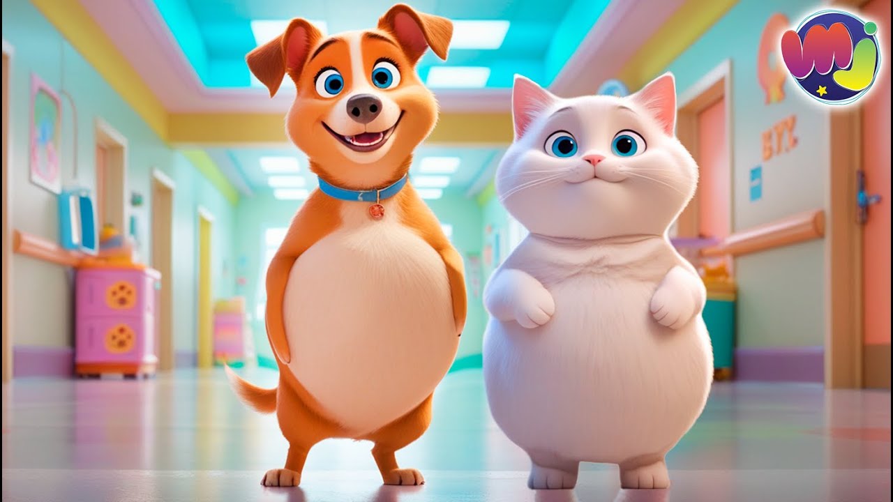 🤰 GATITA y PERRITA EMBARAZADAS tienen CACHORROS 🐶 🐱 ¡Caricaturas infantiles! ❤️