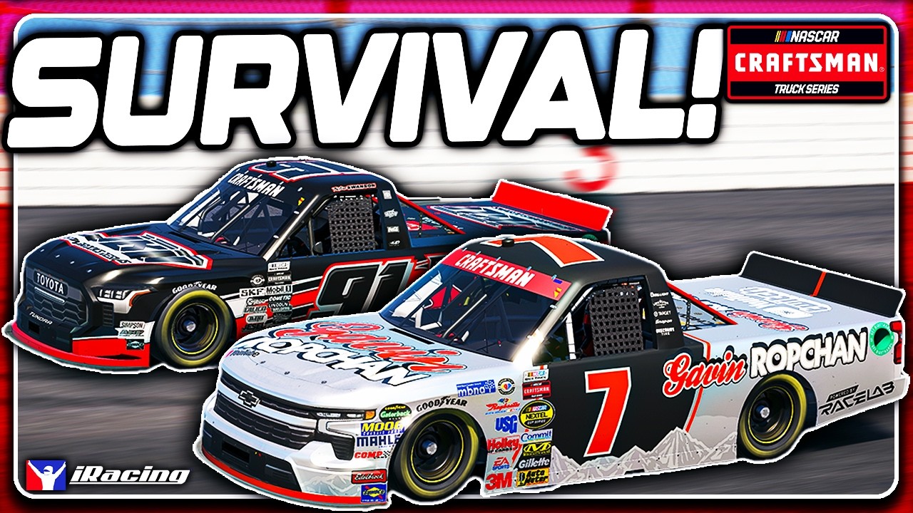 Гонки NASCAR Trucks на автодроме Рокингем | iRacing Oval