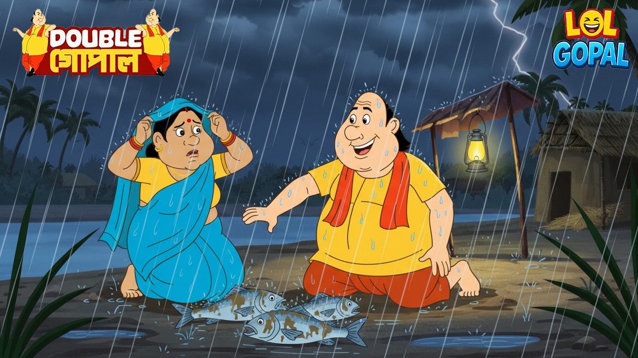 বৃষ্টির রাত আর মাছের কোলাহল | Gopal Bhar (Bengali) | গোপালভাঁড় | Fun With Gopal | New Episode