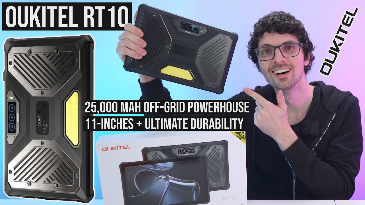 25,000mAh + 11-Inches + 5G + Ultimate Durability! - Oukitel RT10 Review & Test (Very Loud & Bright)