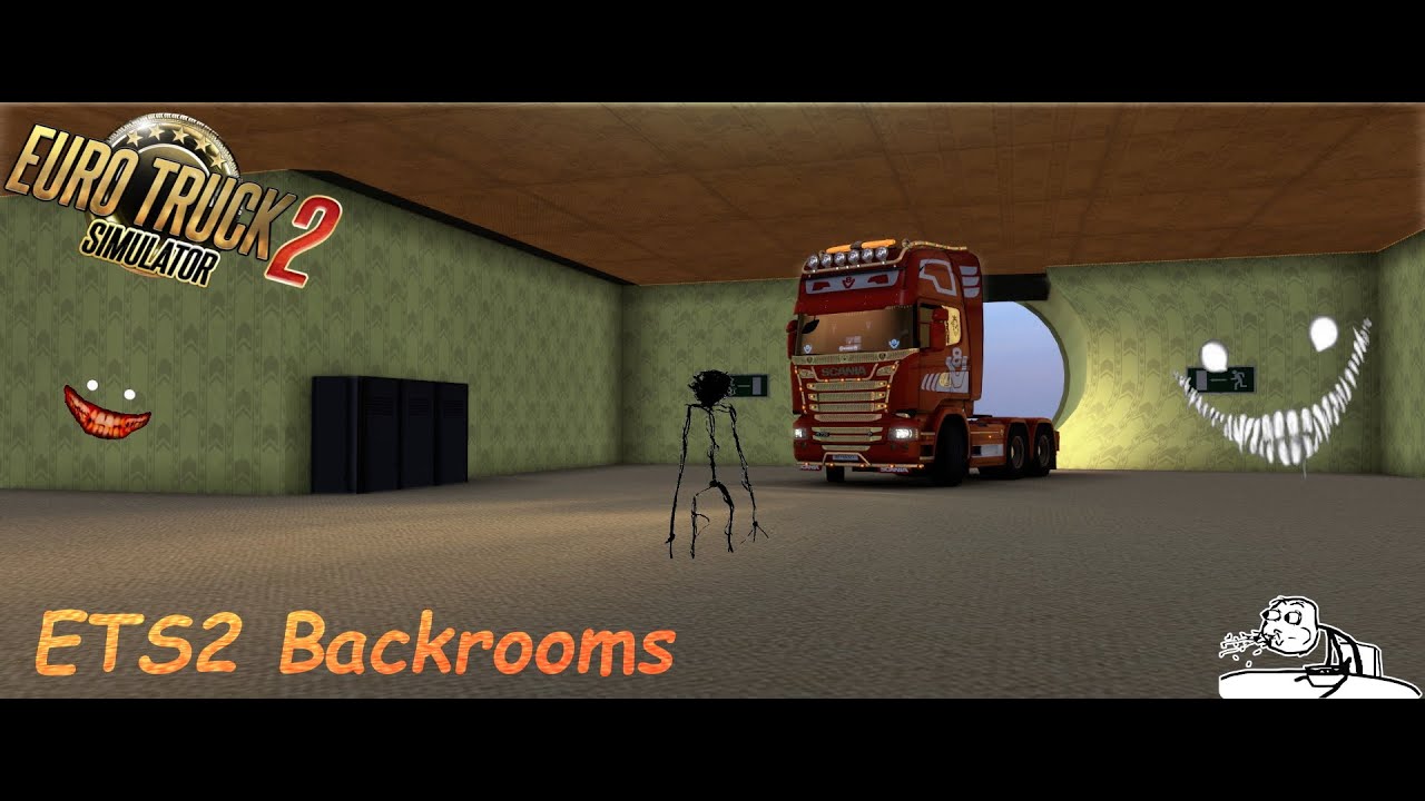 ETS2 falling into the backrooms
